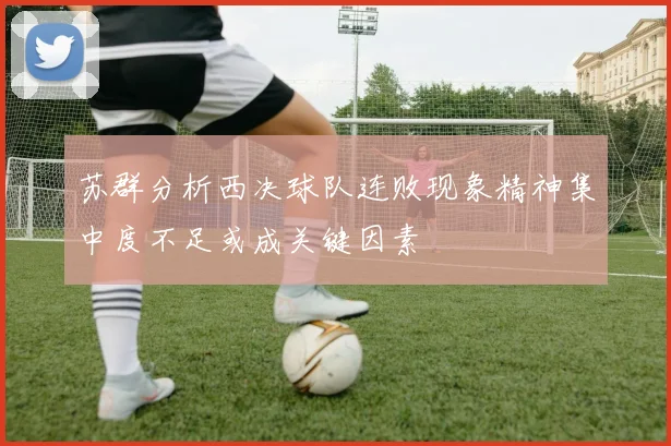 苏群分析西决球队连败现象精神集中度不足或成关键因素